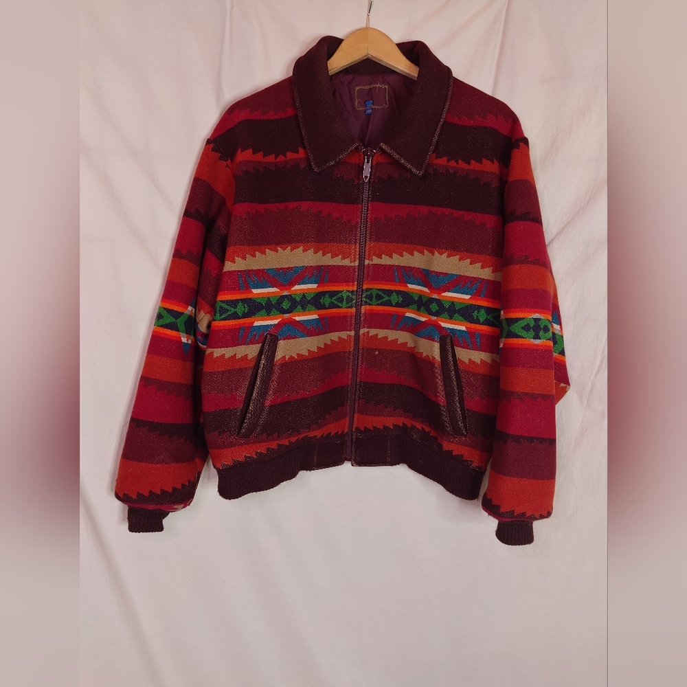 Vintage Pendleton Multicolor Striped Jacket - image 1
